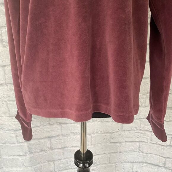 Sarah spencer intimates women M velour luxury pajama set mauve M - Picture 13 of 14